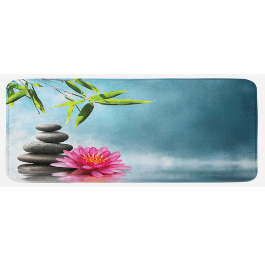 Maylie Spa Spa Theme Rocks Kitchen Mat