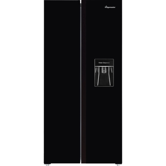 Fridgemaster MS83430BFF American Fridge Freezer - Black