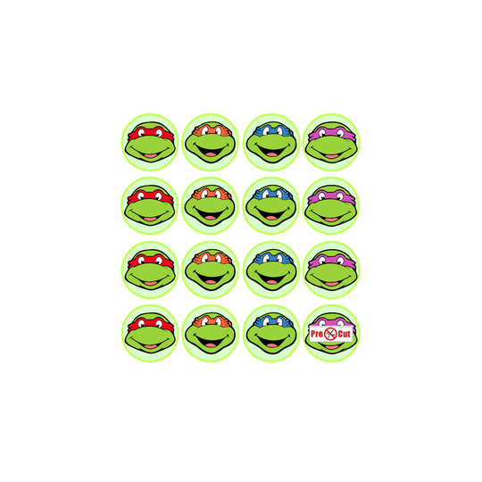 35 x Ninja Turtle Cupcake Topper