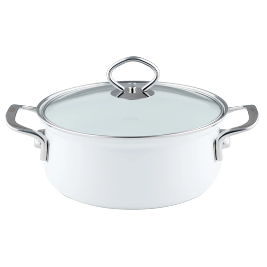 Arctic White Stock Pot with Lid