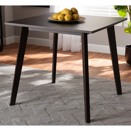 Deserae 80Cm Rubberwood Solid Wood Dining Table