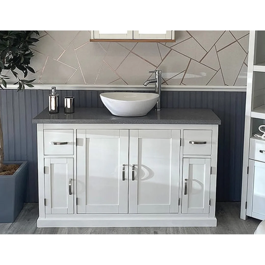 Antonucci Solid Beech 1230mm Free-standing Single Vanity Unit