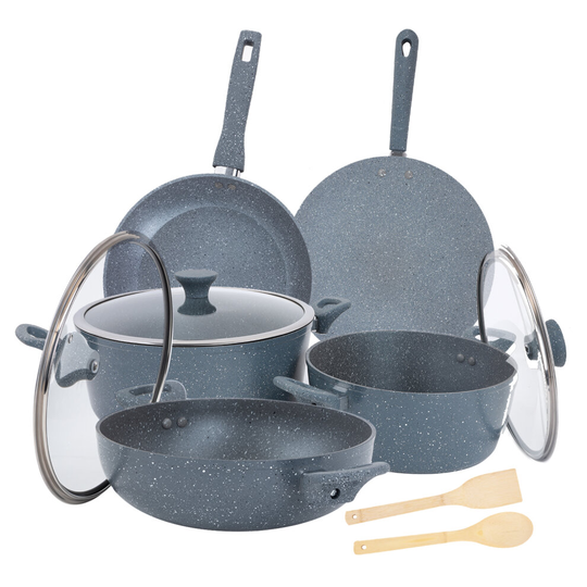 Royalford 7Pc Forged Aluminium Cookware Set Induction Safe Non-Stick