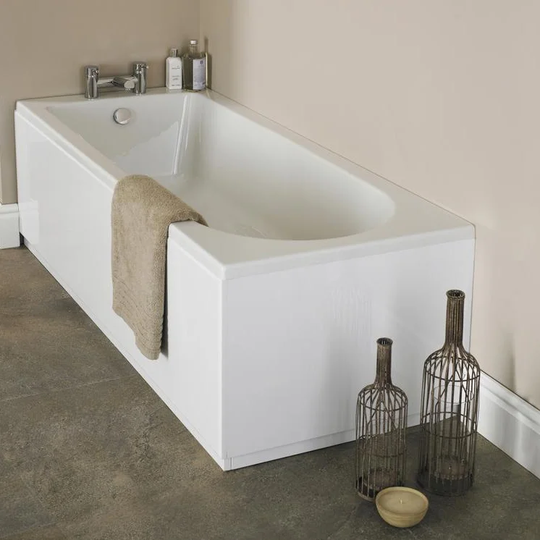 Barmby 1500 mm x 700 mm Straight Single Ended Bathtub