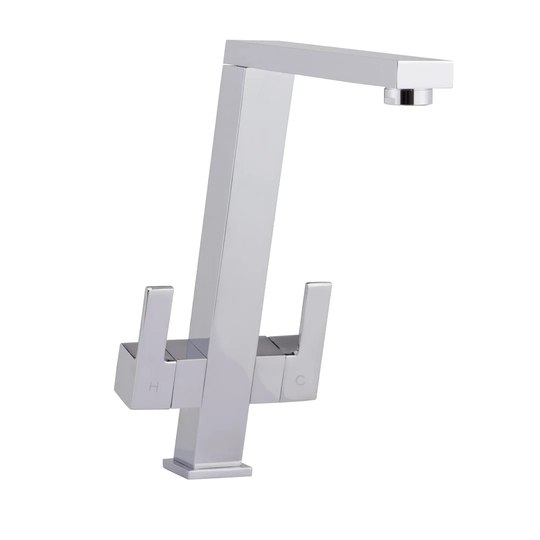 Corda Angular Square Twin Lever Monobloc Tap
