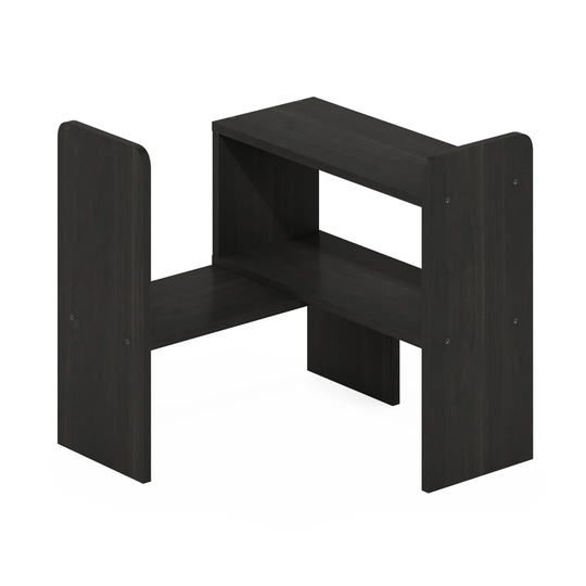 Union Rustic Escher Desk Top Organizer Bookshelf, Dark Espresso