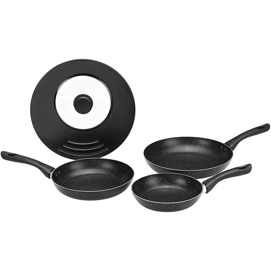 Belfry Kitchen Beideman 4 Pieces Stoneware Non Stick Cookware Set