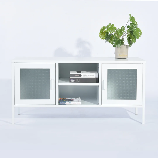 Sideboard Side Cabinet Kitchen Cabinet With Shelves,Hallway Cabinet,Drawers With Doors For Living Room, Dining Room, Office,White