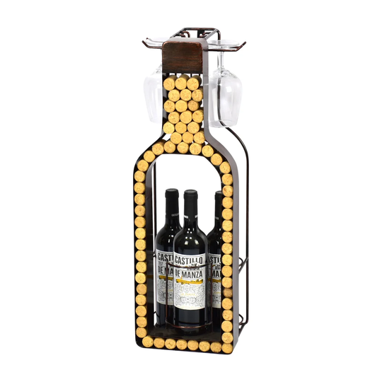 Danielsville 3 Bottle Wall Mounted Wine Rack