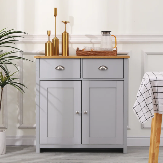 Elly 35 Cm Wide 2 Drawer Solid Wood Sideboard