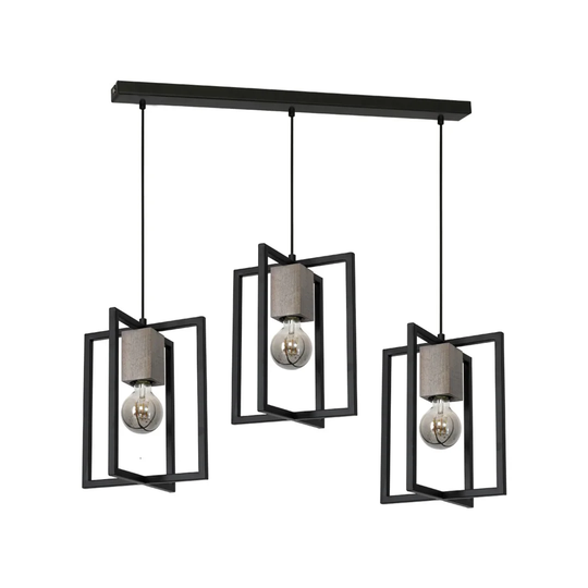 Kiester 3-Light Kitchen Island Geometric Pendant