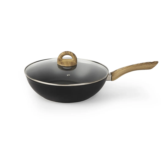 Sakura Kitchen Priscila Aluminium Wok with Lid