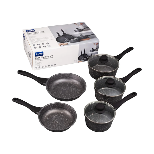Denby Cookshop 5 Pieces Aluminium Non Stick Cookware Set
