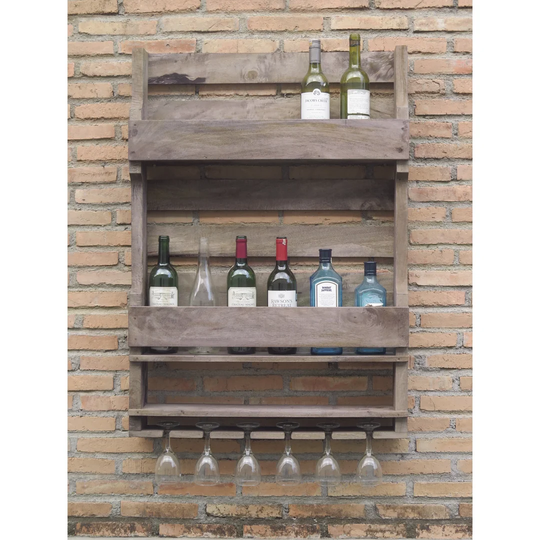 Roucourt Display Hold 12 Bottle Wall Mounted Wine Rack