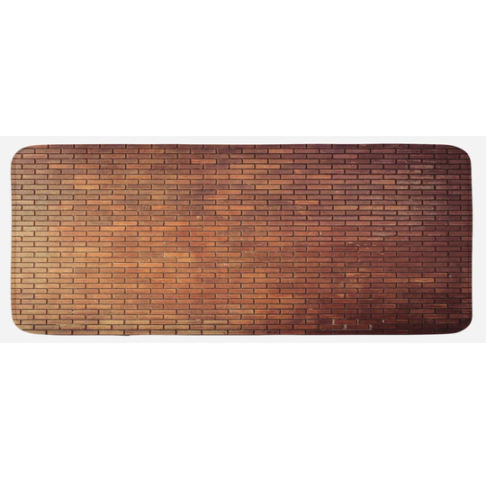 Celyn Brick Wall Rustic House Exterior Kitchen Mat