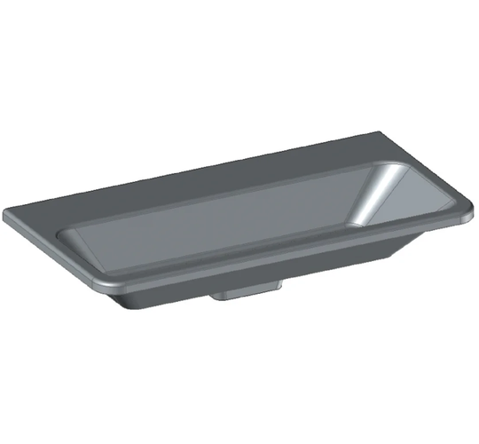 Greenhorn Grey Dolomite Rectangle Bathroom Sink