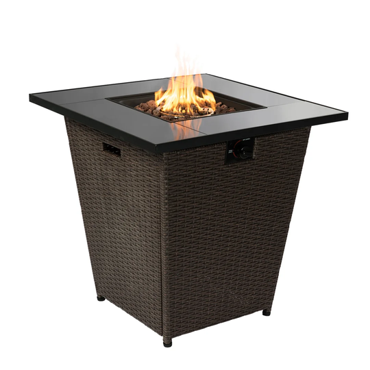 Iron Propane Fire Pit Table