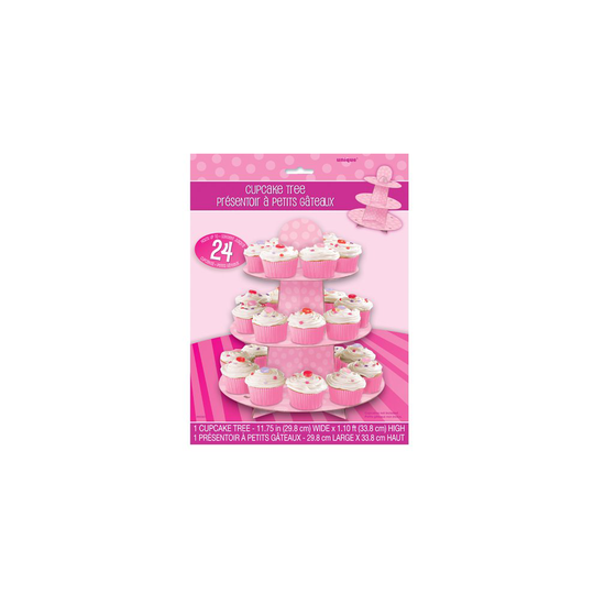 Unique Party Pink Cupcake Stand