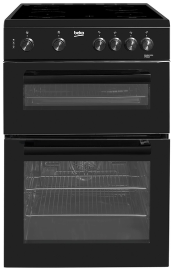 Beko KTC611K 60cm Single Electric Cooker - Black