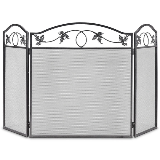 Larocca 3 Panel Iron Fireplace Screen