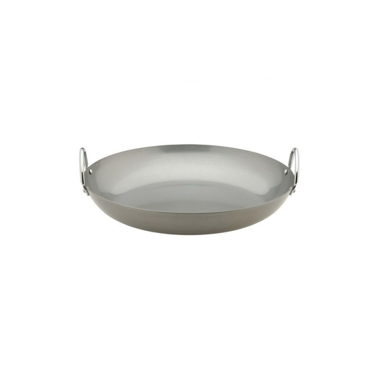 39Cm Carbon Steel Spanish Paella Pan With Handles Cooking Frying Pan