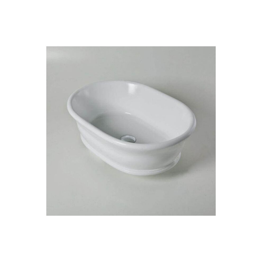 BC Designs Bampton/Aurelius Countertop Basin - 390mm Wide - Gloss White - BAB130