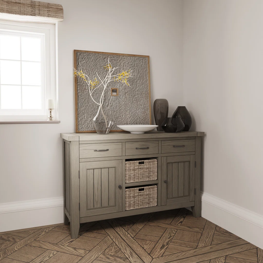 Vihaan 140cm Wide 3 Drawer Sideboard