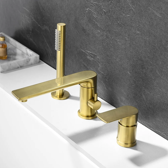 Shehan Deck Mounted Roman Bath Tap