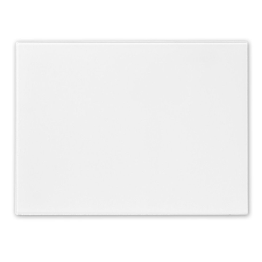 Glass Worktop Saver Kitchen Chopping Cutting Utensil Board, White, 40 x 30 cm