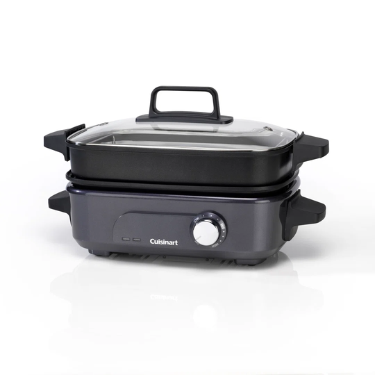 Cuisinart Cook In | 5-in-1 Multi Cooker | Grill, Sear, Steam, Simmer & Cook | Non-Stick | GRMC3U