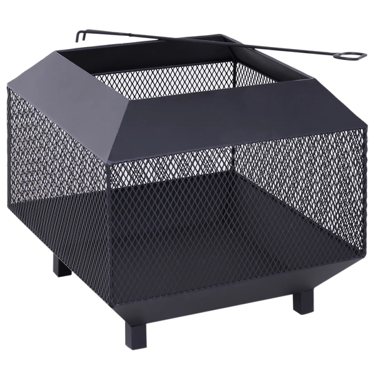 Sholto 40Cm H x 44Cm W Steel Charcoal Outdoor Fire Pit
