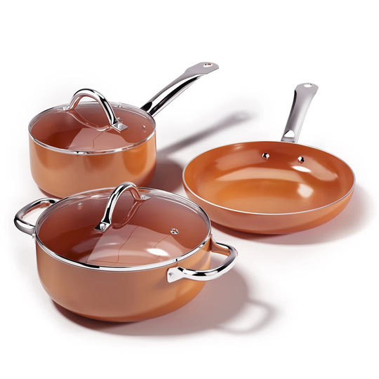 Belfry Kitchen Shearer 5 Pieces Aluminium Non Stick Cookware Set