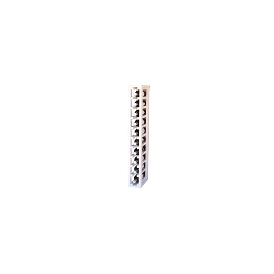 expovinalia Special 1 Module for 10 Bottles Wine Rack, Wood, white, 12 x 32 x 105 cm