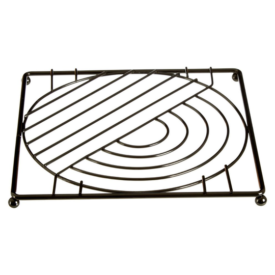 Vertex Black Nickel Square Trivet Heat Protector Hot Pot Stand Kitchen Worktop