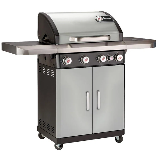 LANDMANN Rexon MCS Cook 4 .1 Burner Gas BBQ With Recessed Side Burner