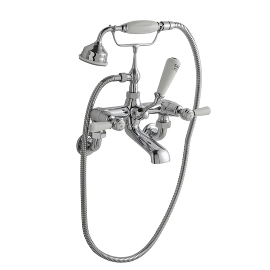 Topaz Wall Mounted Bath Shower Mixer